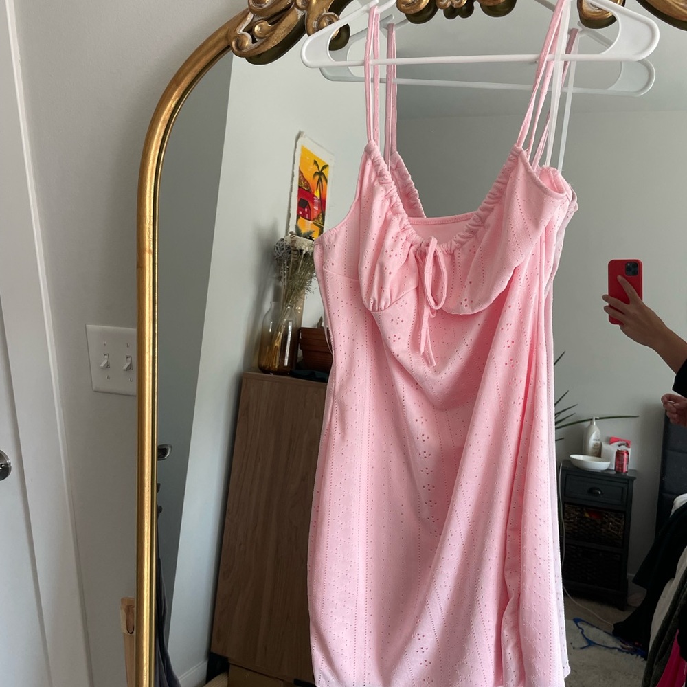 Pink Eyelet Sundress